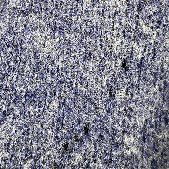 EILEEN FISHER Cardigan Sweater S Wool Stretch Deep V-Neck Button Front Blue - Picture 7 of 12